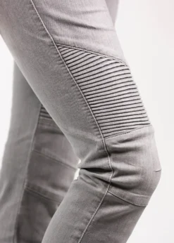 Betty Biker Jeans Light Grey