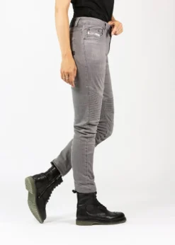 Betty Biker Jeans Light Grey