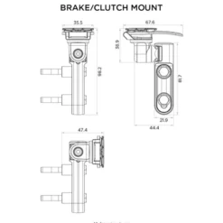 Brake/Clutch Master Cylinder Phone Mount