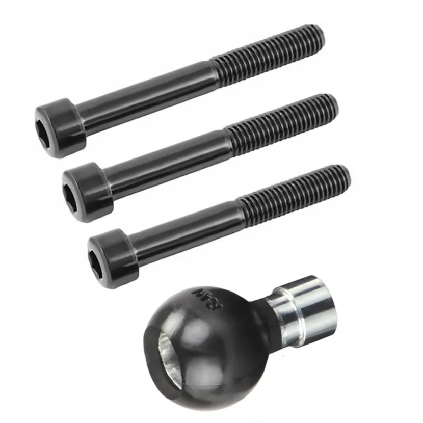 Clamp Base with M8 Bolts + Ball