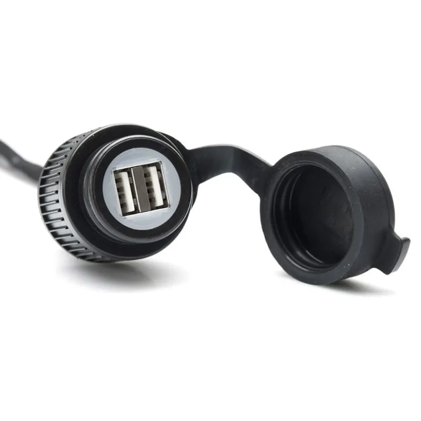 Double USB Charging Socket with Cable Harness