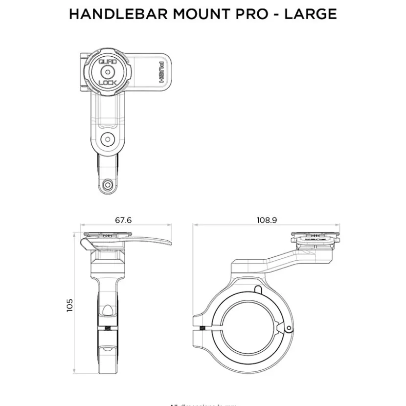 Handlebar Mount Pro Large