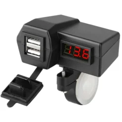 Power Supply Double USB + Voltage Info