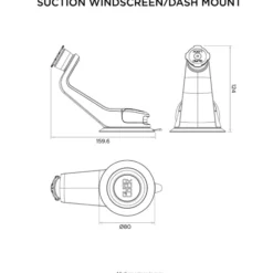 Windscreen / Dash Car Mount Base