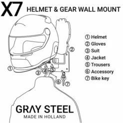 X7 Helmet & Gear Wall Mount